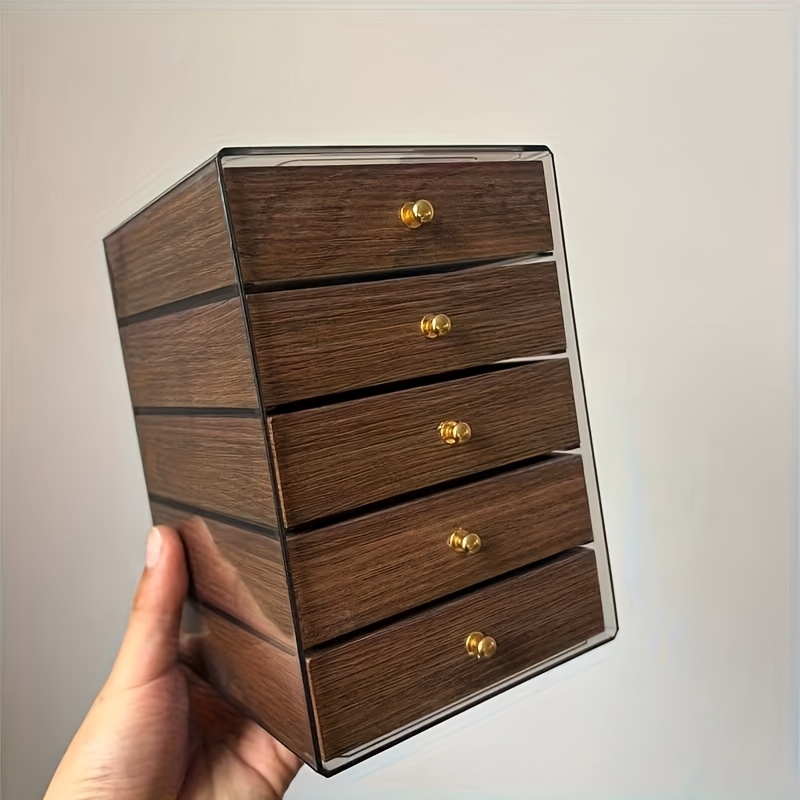 Body Jewelry Store - Five-layer peachwood jewelry box，Peach wood body