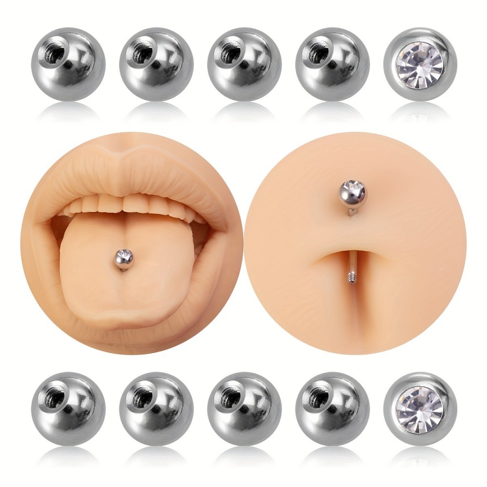 Body Jewelry Store - 10pcs Piercing Balls 3mm 5mm Stainless