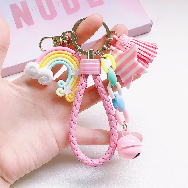 Body Jewelry Wholesale - Silicone Keyring For Women Cute Shell