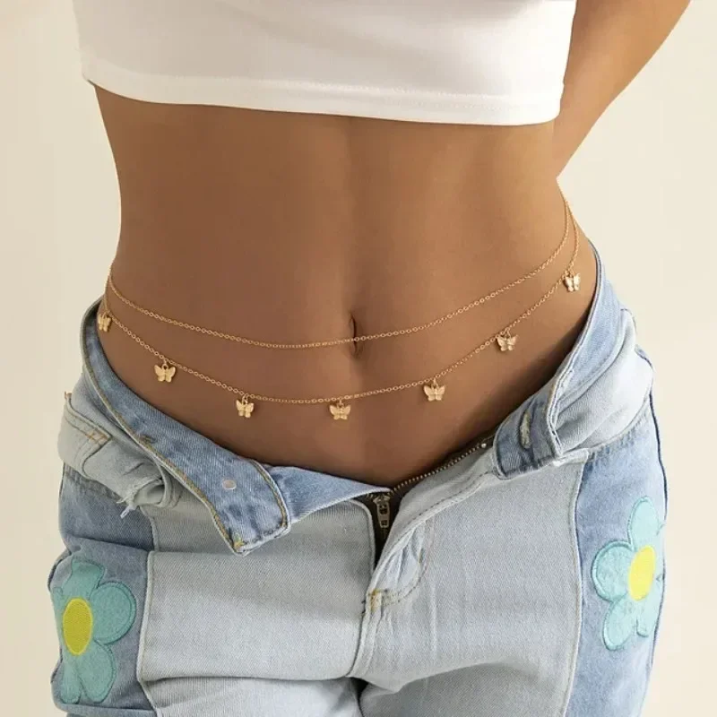 Body Jewelry Women - New Charm Sexy Double Layer Butterfly