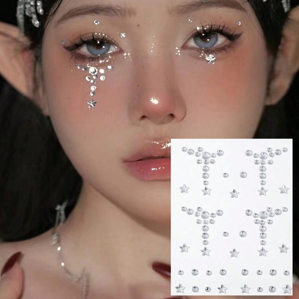 Body Jewelry Stickers - Face & Body Gemstone Stickers Eye