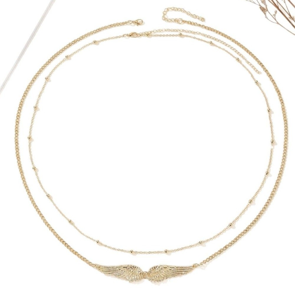 Body Jewelry Chains - Trendy Elegant Double Layer Wings Body