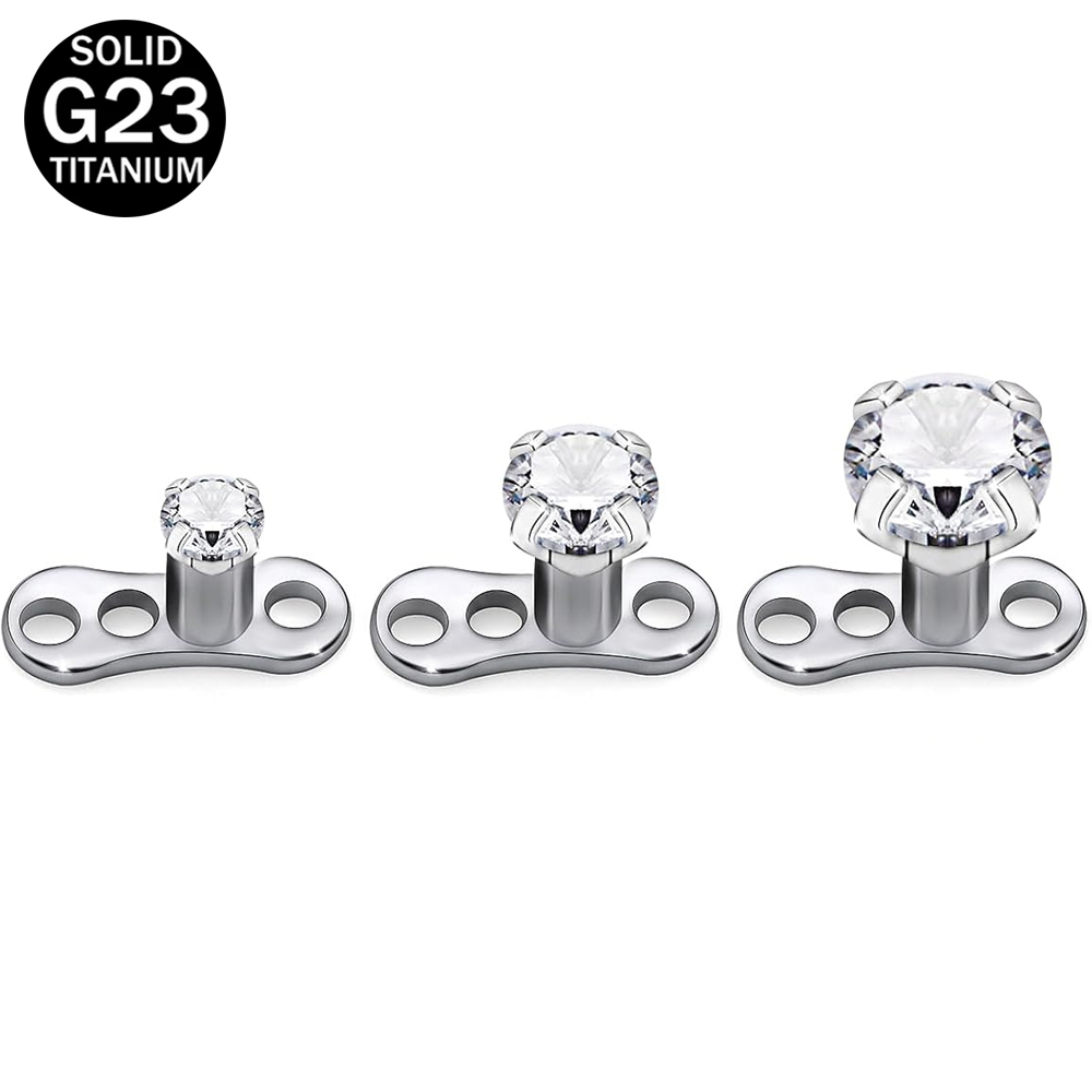 Dermal Anchor Top - 14G G23 Titanium Dermal Piercing Jewelry