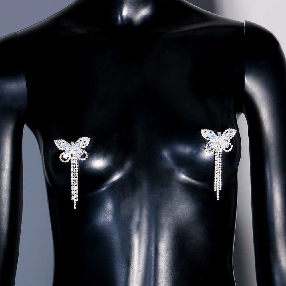 Sexy Rhinestone Butterfly Tass - огляд і ціна Body Jewelry Stickers