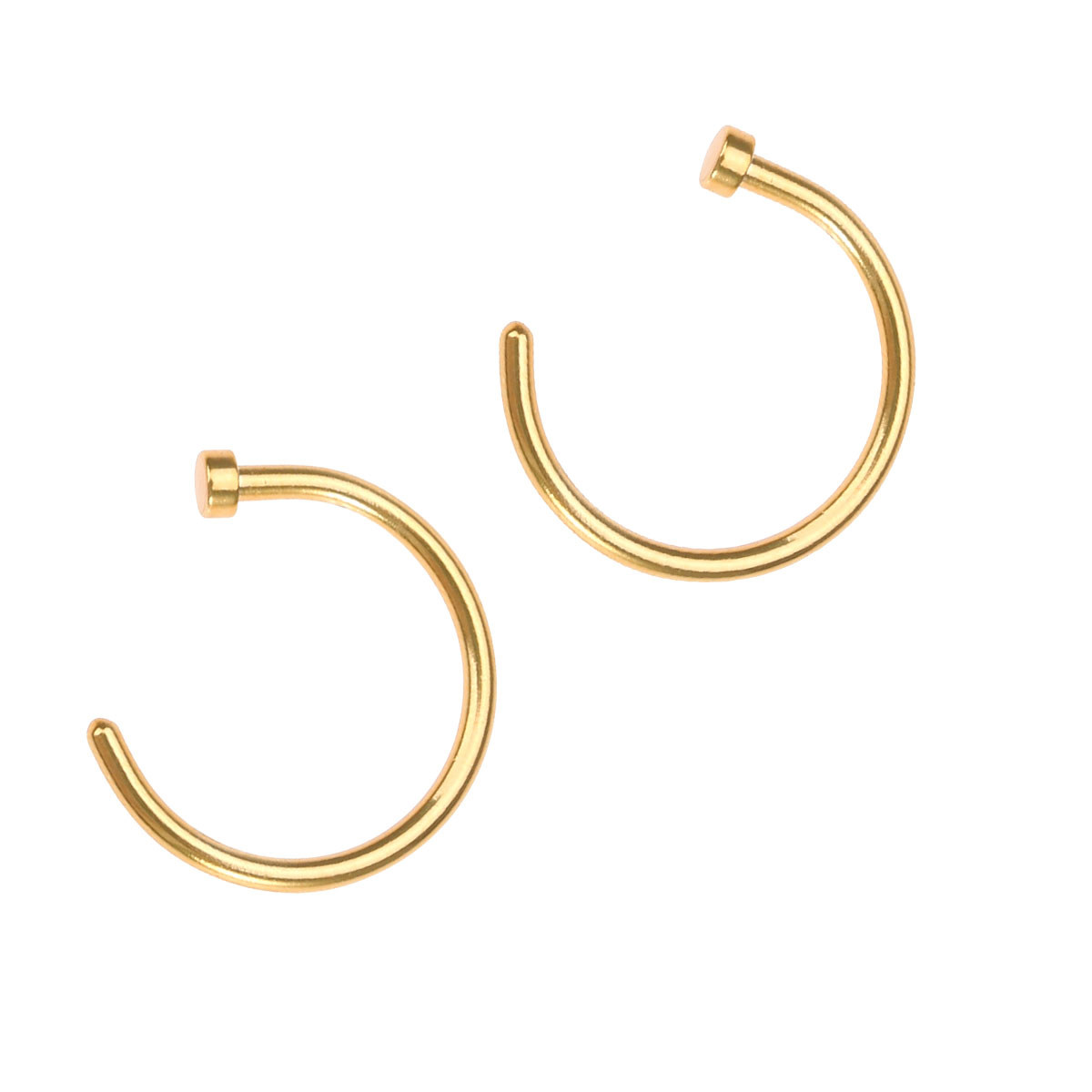 2Pcs Smooth Polished Surgical  - огляд і ціна Body Jewelry For Sensitive Skin