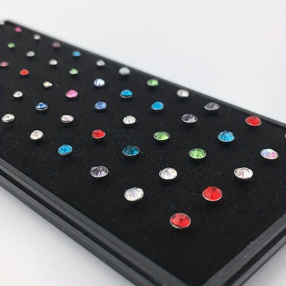 60pcs Nose Ring Set Stud Earri - огляд і ціна Body Jewelry Store