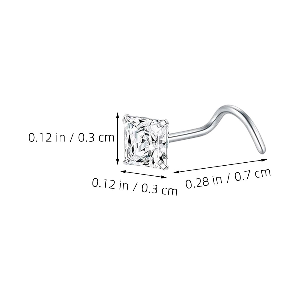 12Pcs Nose Piercing Jewelry L  - огляд і ціна Body Jewelry For Sensitive Skin