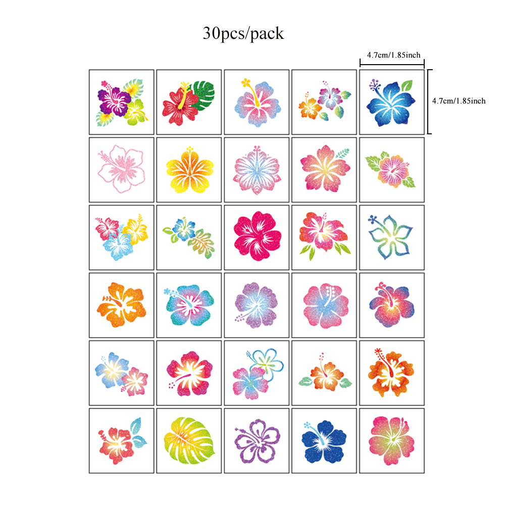 30pcs Glitter Summer Beach Flo - огляд і ціна Body Jewelry Glue