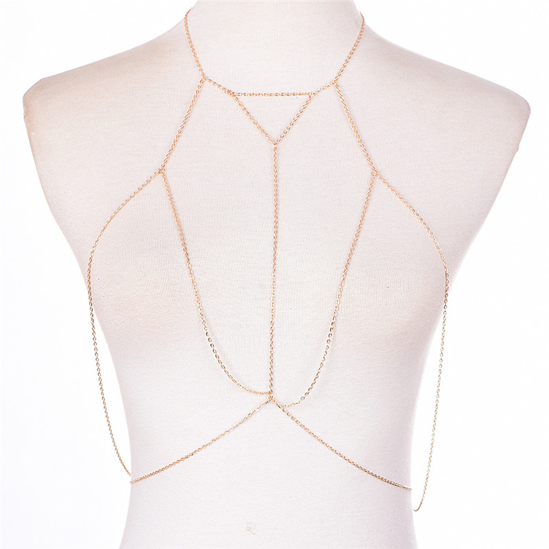 Gold Silver Fashion Link Chain - огляд і ціна Body Jewelry Necklace