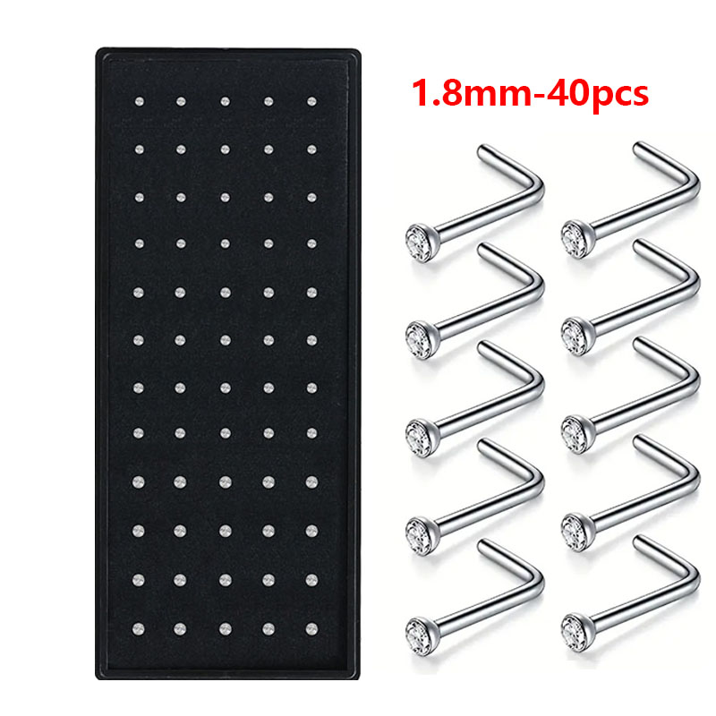Hypoallergenic Nose Studs - Ti - огляд і ціна Body Jewelry For Sensitive Skin