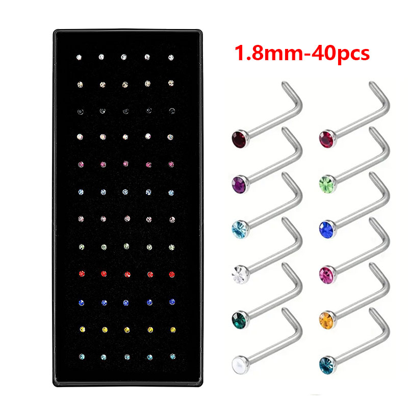 Hypoallergenic Nose Studs - Ti - огляд і ціна Body Jewelry For Sensitive Skin