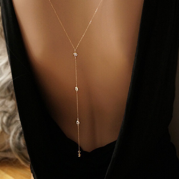 New Rhinestone Sexy Women's Ba - огляд і ціна Body Jewelry Necklace