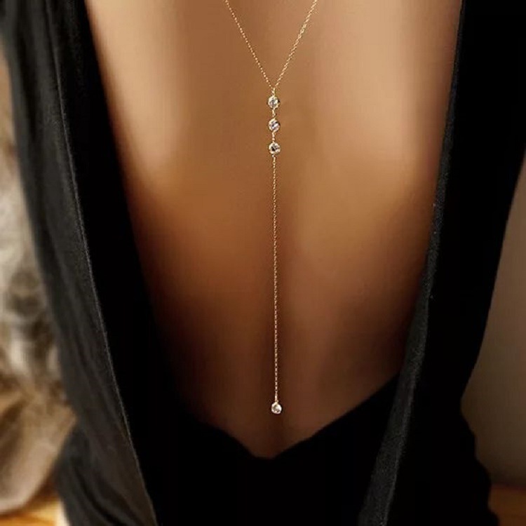 New Rhinestone Sexy Women's Ba - огляд і ціна Body Jewelry Necklace