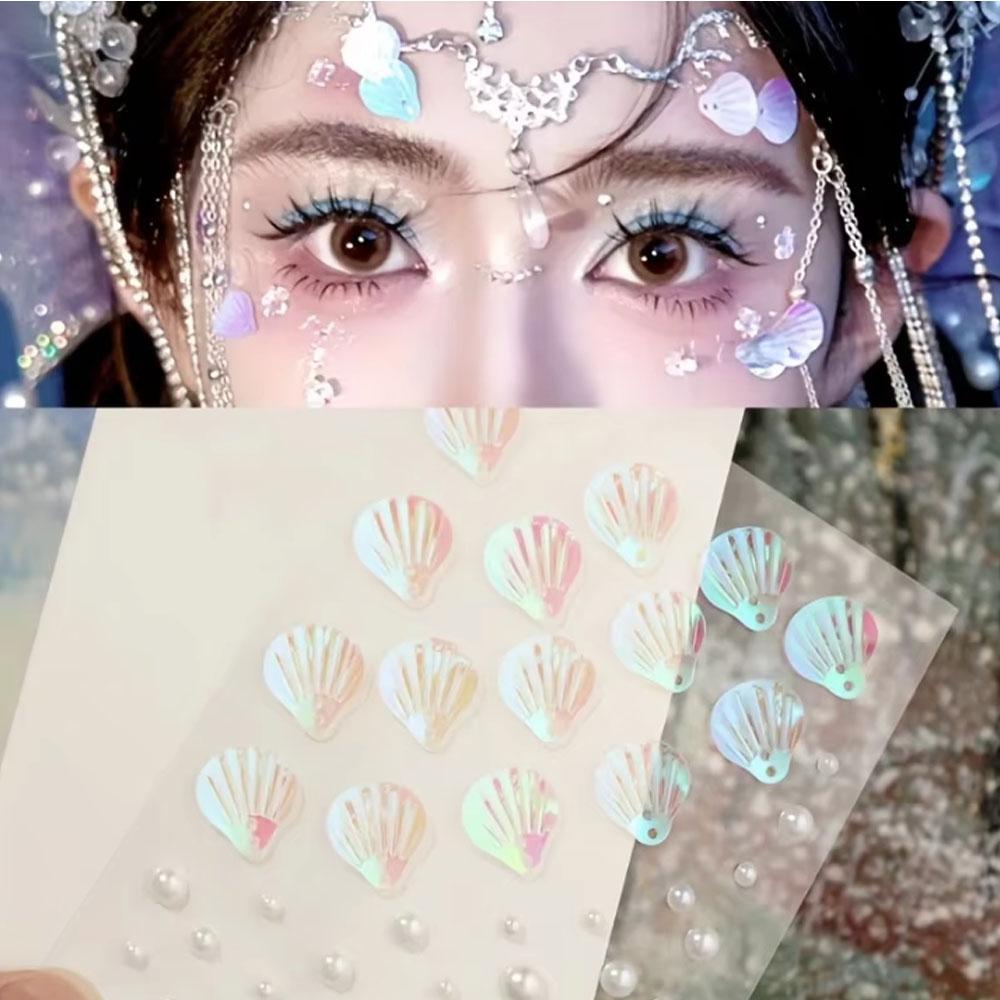 1Sheet Iridescent Shell Mixed  - огляд і ціна Body Jewelry Stickers