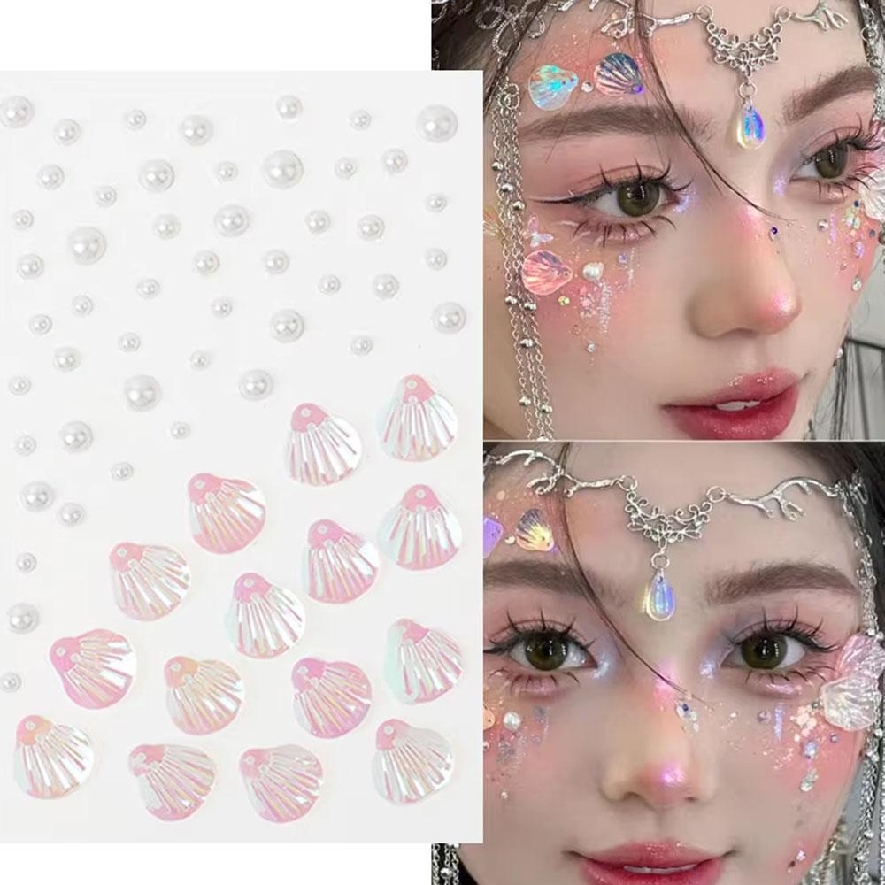 1Sheet Iridescent Shell Mixed  - огляд і ціна Body Jewelry Stickers