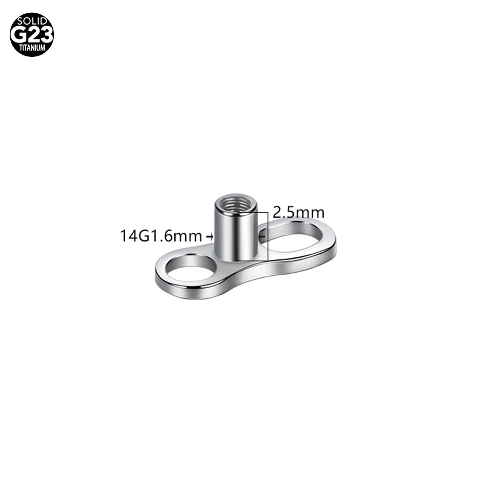 5Pcs/10Pcs /50Pcs Titanium Der - огляд і ціна Dermal Anchor Top