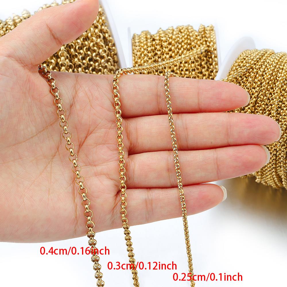 1 Meter 2-4mm Stainless Steel  - огляд і ціна Body Jewelry Chains