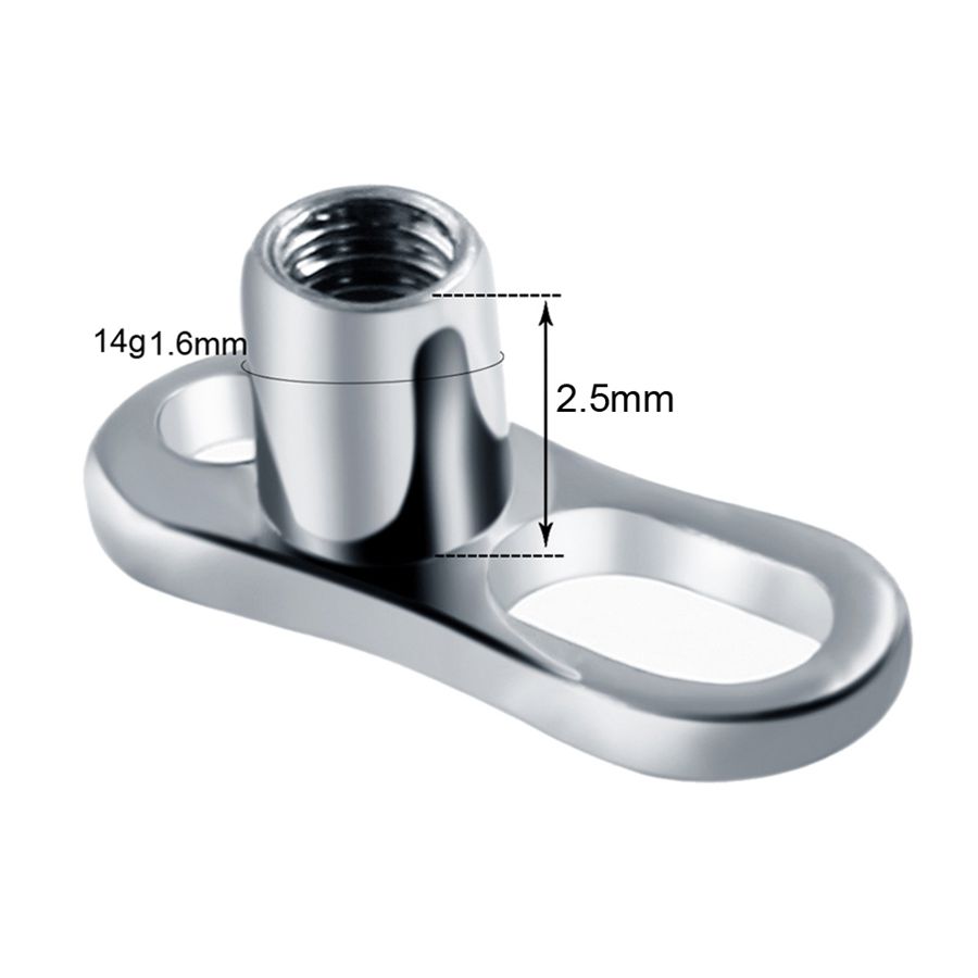 10pcs/lot G23 Titanium Micro D - огляд і ціна Dermal Anchor Top