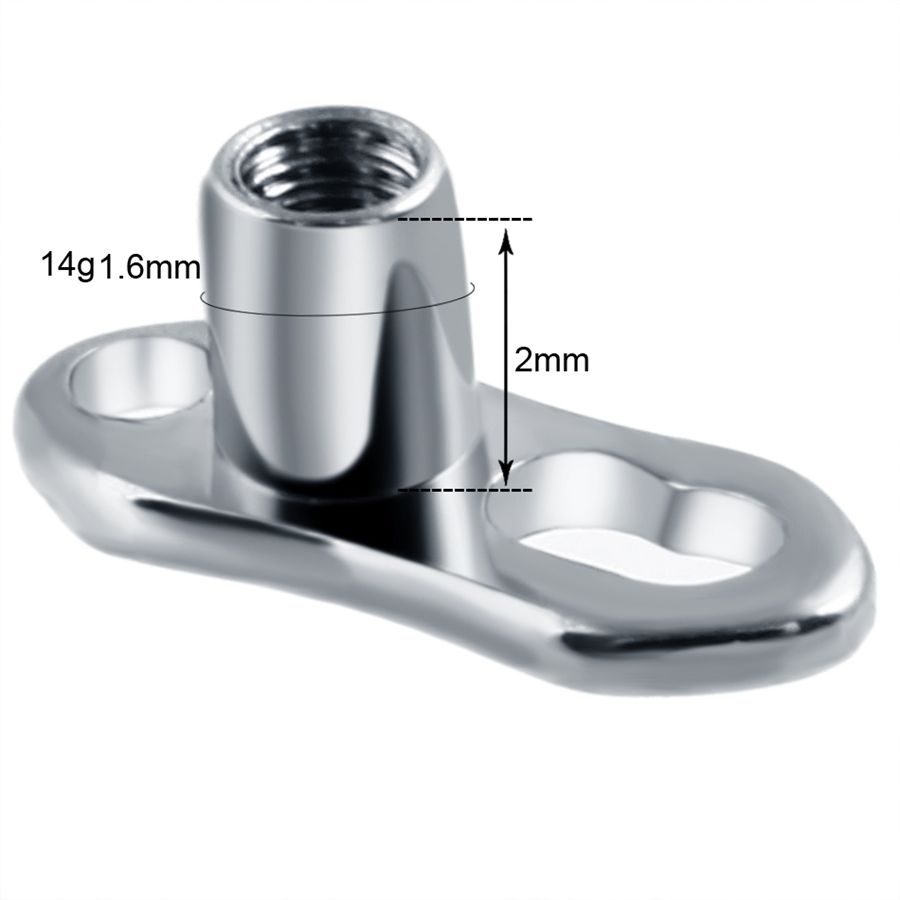 10pcs/lot G23 Titanium Micro D - огляд і ціна Dermal Anchor Top