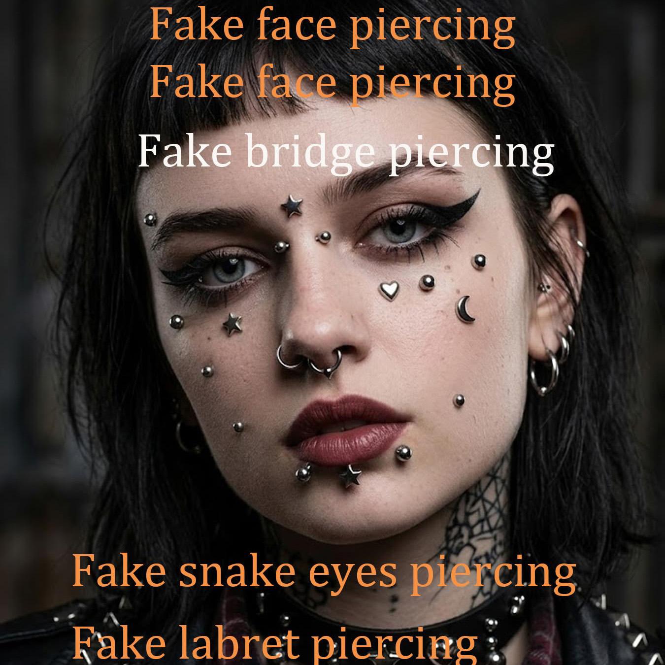 Fake Piercings Balls Stick on  - огляд і ціна Body Jewelry Stickers