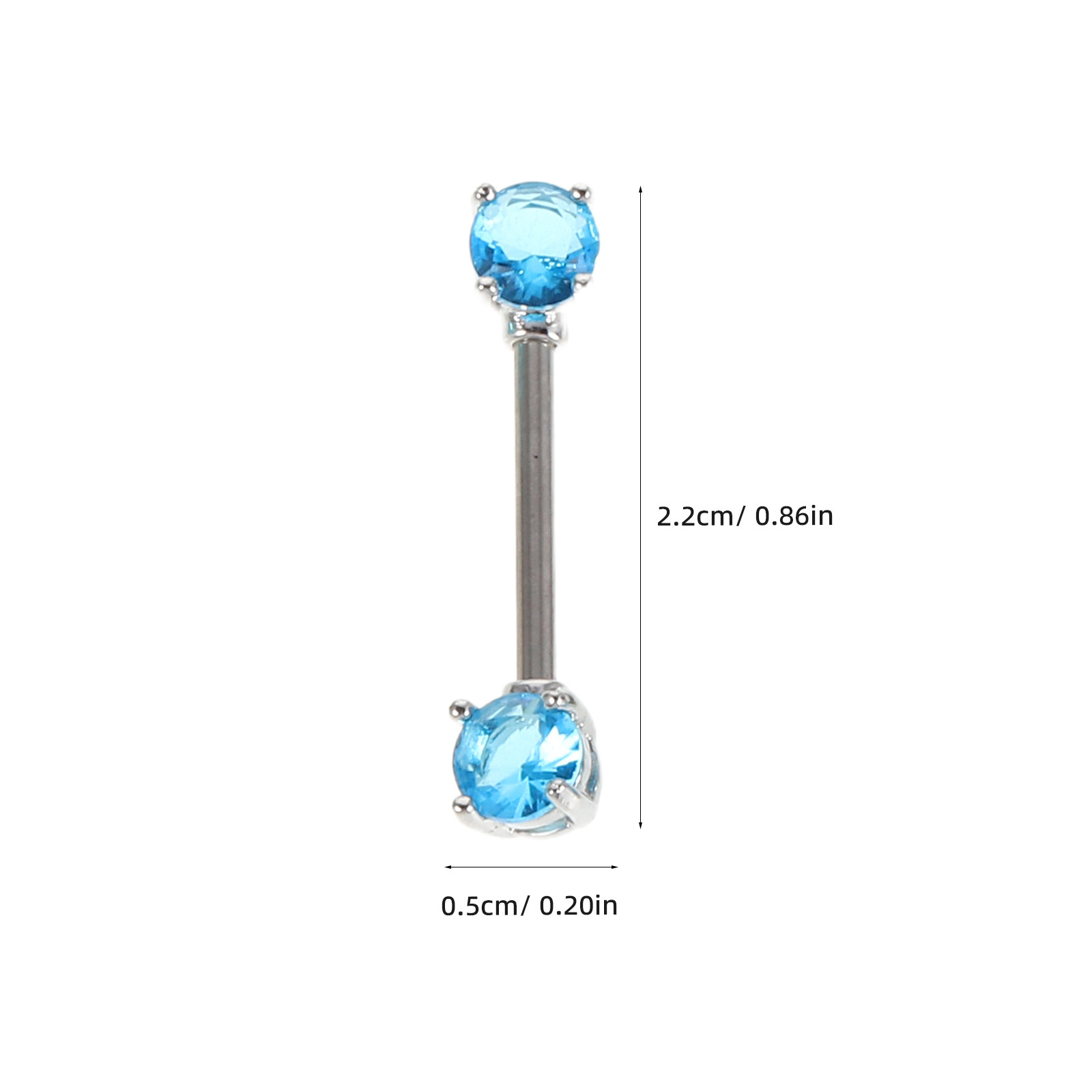 12Pcs Crystal Tongue Rings Sta - огляд і ціна Body Jewelry For Sensitive Skin