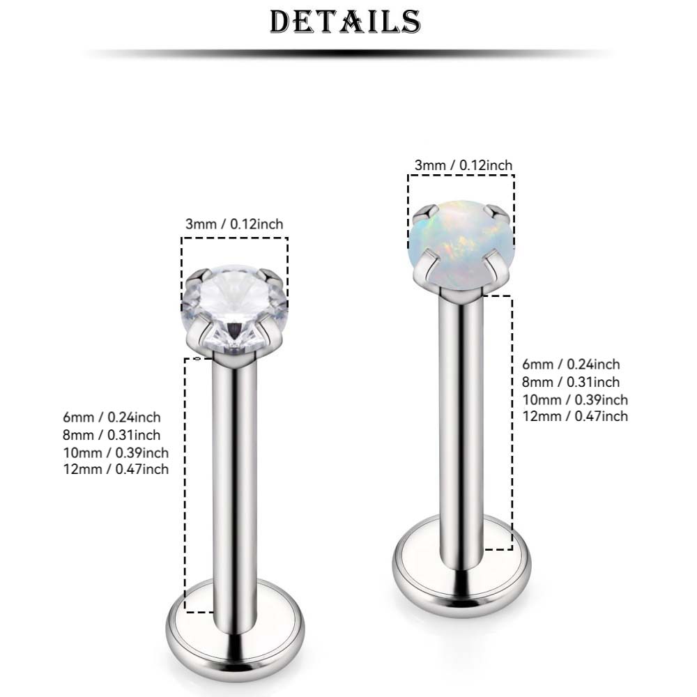 16G Stainless Steel Nose Rings - огляд і ціна Body Jewelry For Sensitive Skin