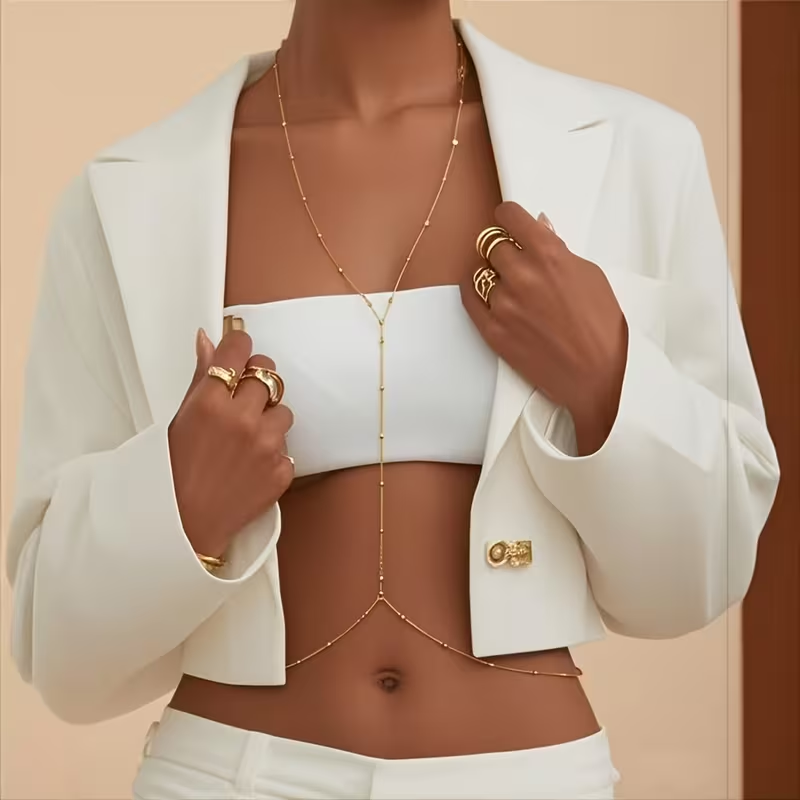 Fashion Simple Bead Chain Bohe - огляд і ціна Body Jewelry Women