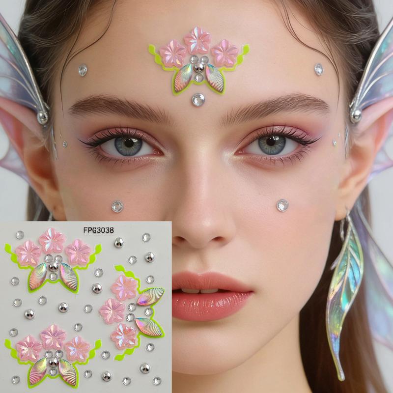Face Jewel Stickers Iridescent - огляд і ціна Body Jewelry Stickers