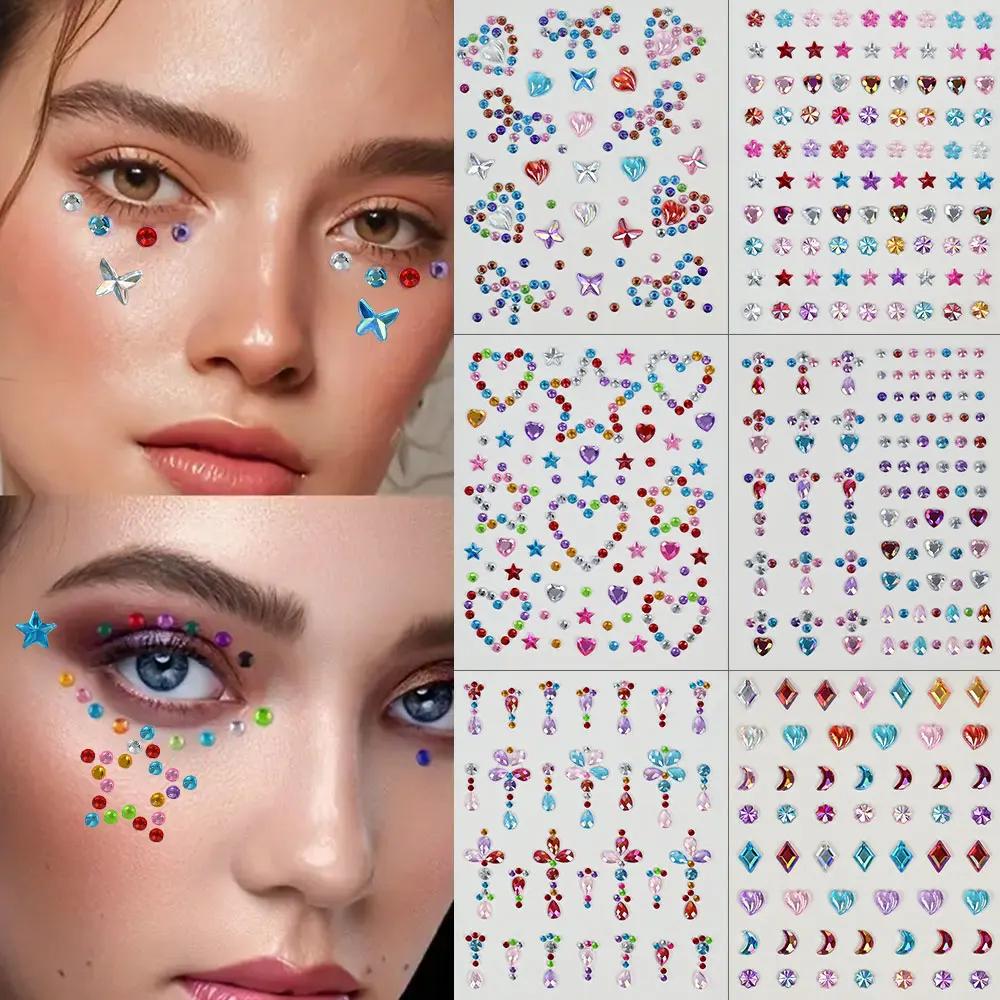 1 Sheet Colorful Bow/Star/Hear - огляд і ціна Body Jewelry Stickers