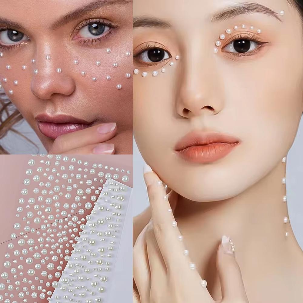 1sheet White Pearl Rhinestones - огляд і ціна Body Jewelry Stickers