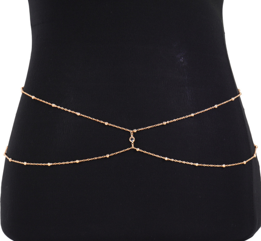 Clear Rhinestone Beaded Belly  - огляд і ціна Body Jewelry Women