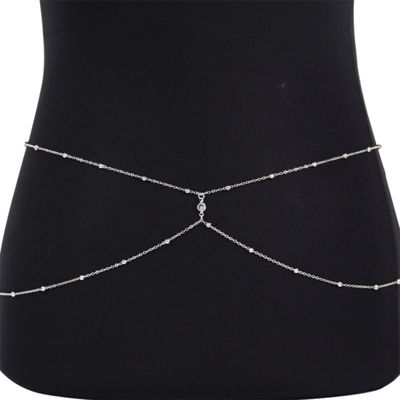 Clear Rhinestone Beaded Belly  - огляд і ціна Body Jewelry Women