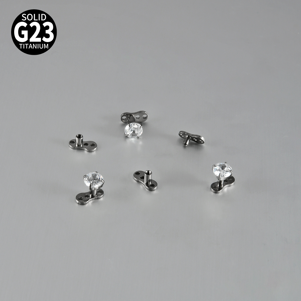 1PC 14G/16G Grade G23 Titanium - огляд і ціна Dermal Anchor Top