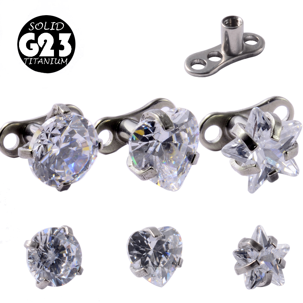 1Peice G23 Titanium Dermal Anc - огляд і ціна Dermal Anchor Top