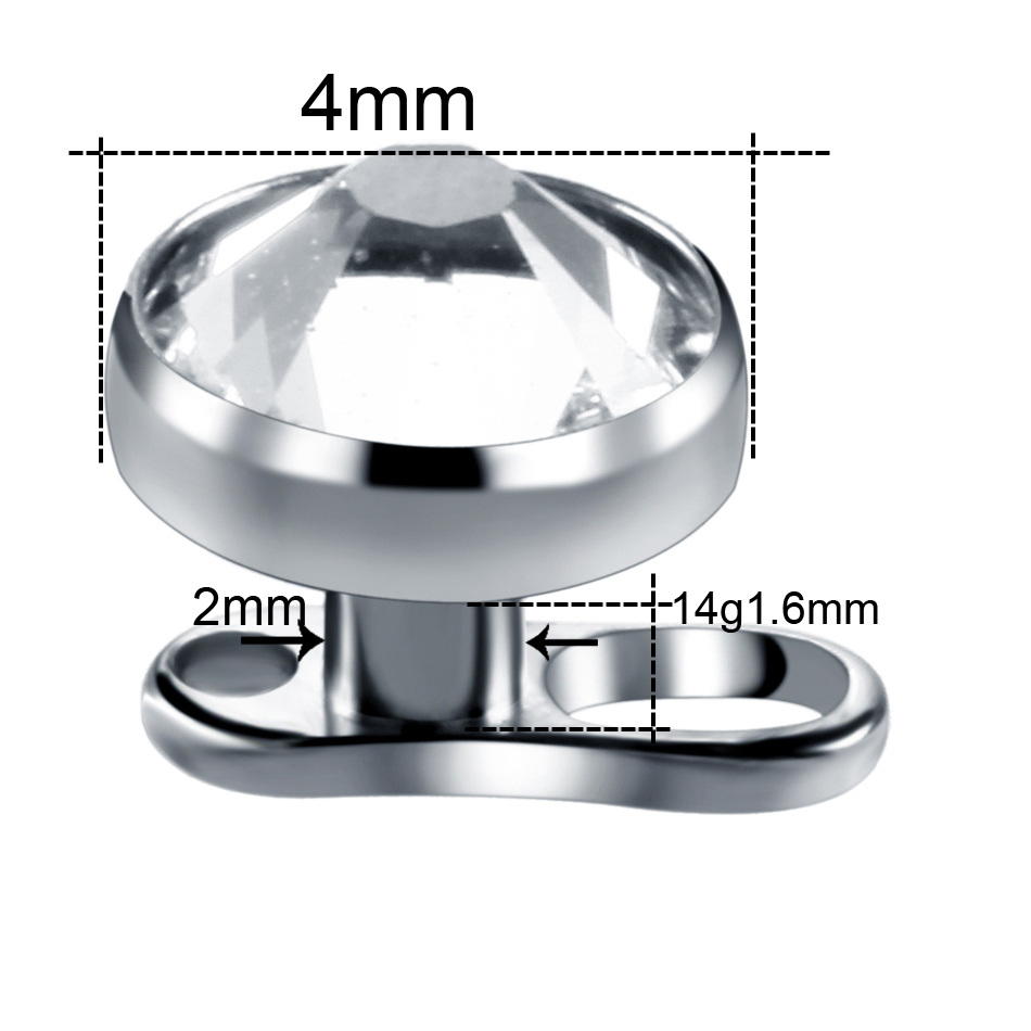 10pcs/lot Titanium Micro Derma - огляд і ціна Dermal Anchor Top