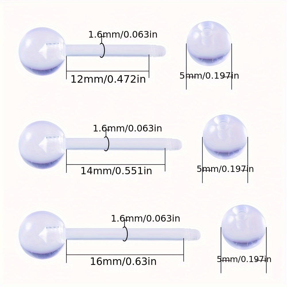 3pcs/Set (Each Size 1pc) Soft  - огляд і ціна Body Jewelry Store