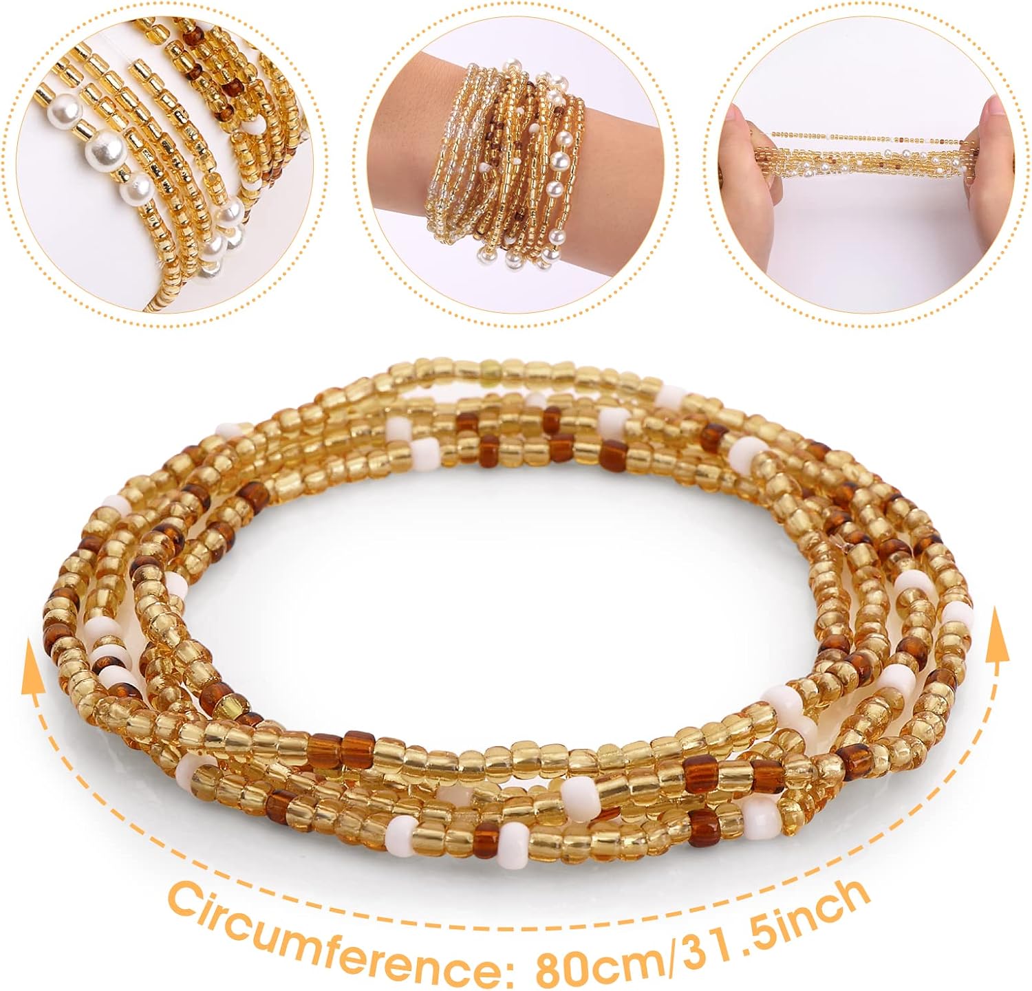 Waist Beads for Women Belly Be - огляд і ціна Body Jewelry Women