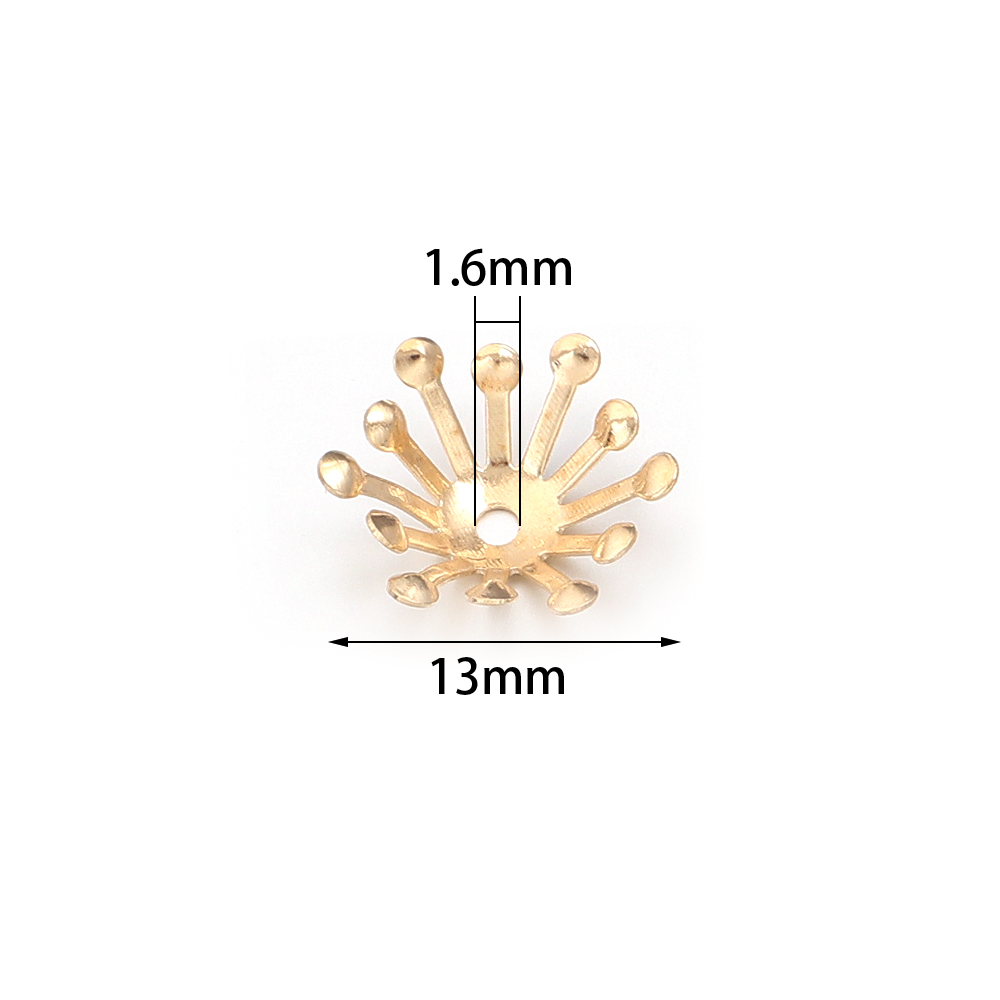 100Pcs Diameter 13MM Gold Colo - огляд і ціна Body Jewelry Wholesale