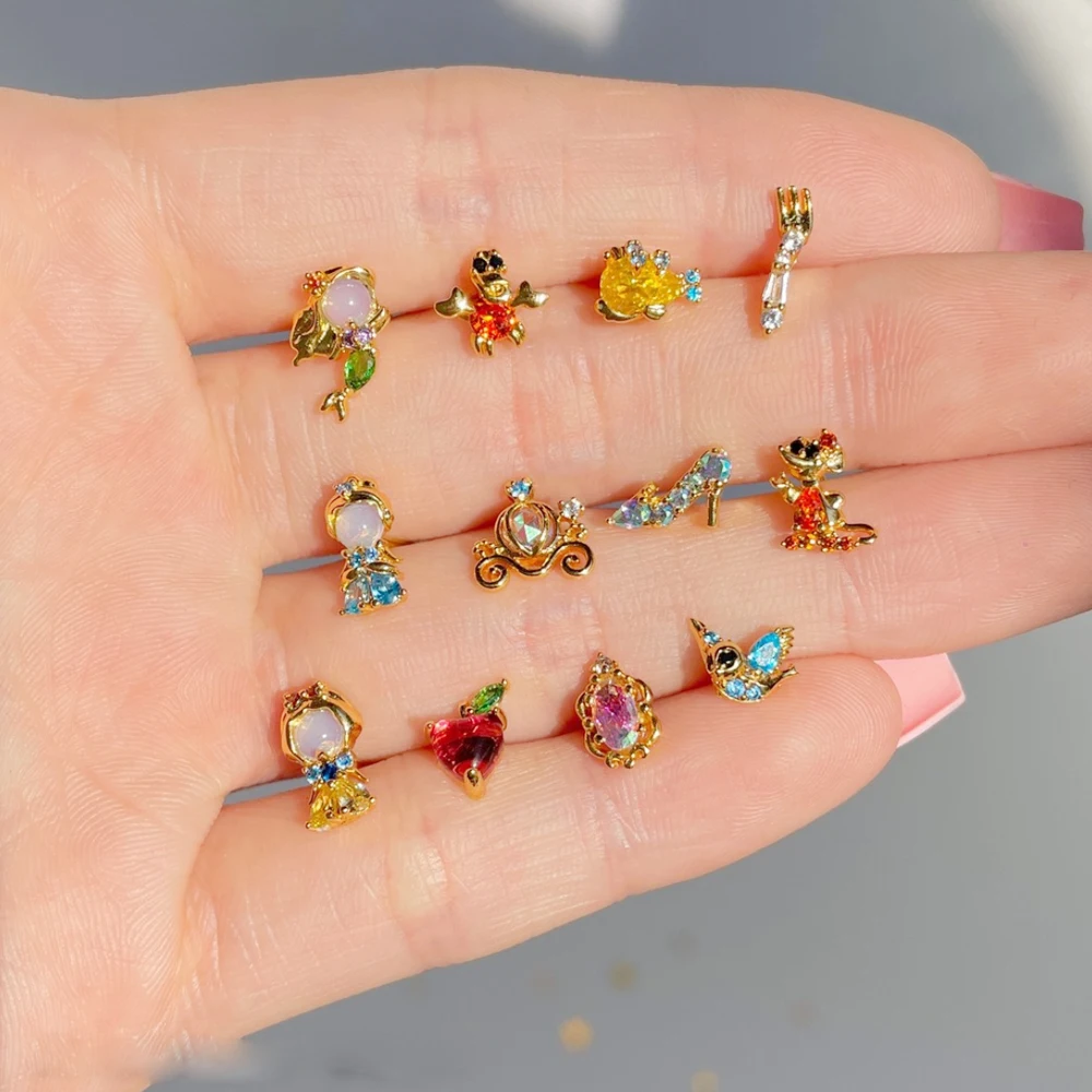 New ins Cute Cartoon Princess  - огляд і ціна Body Jewelry Wholesale