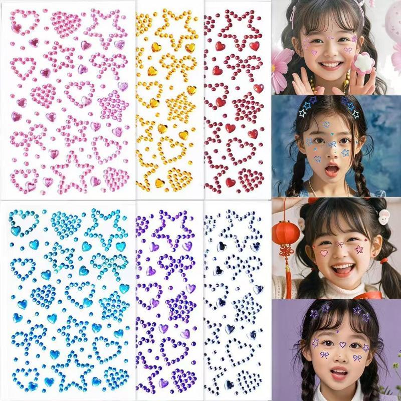 1 Sheet Colorful Self Adhesive - огляд і ціна Body Jewelry Stickers