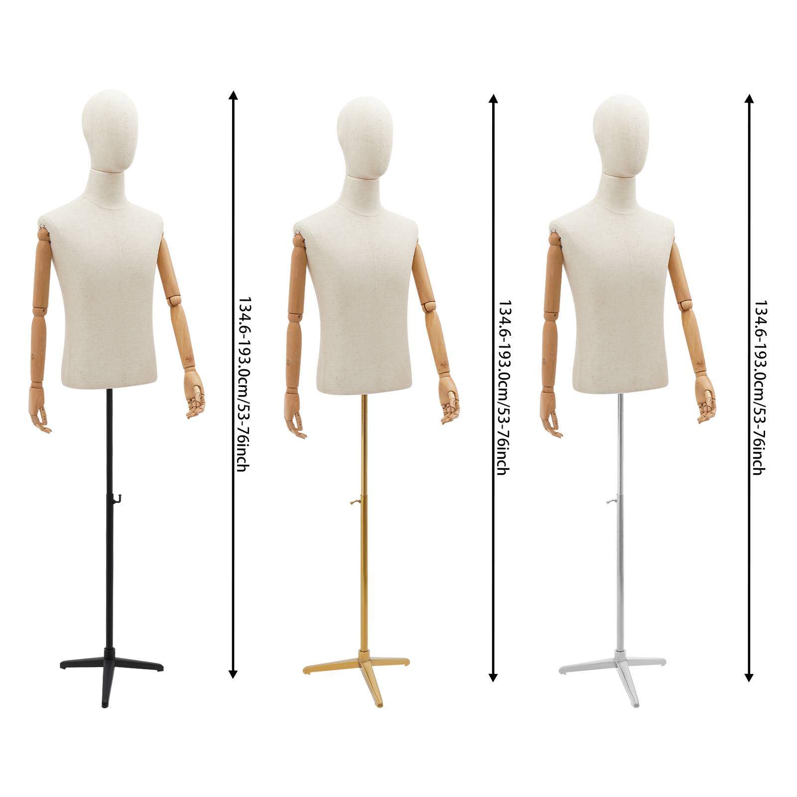 53-76in Adjustable Male Torso  - огляд і ціна Body Jewelry Store