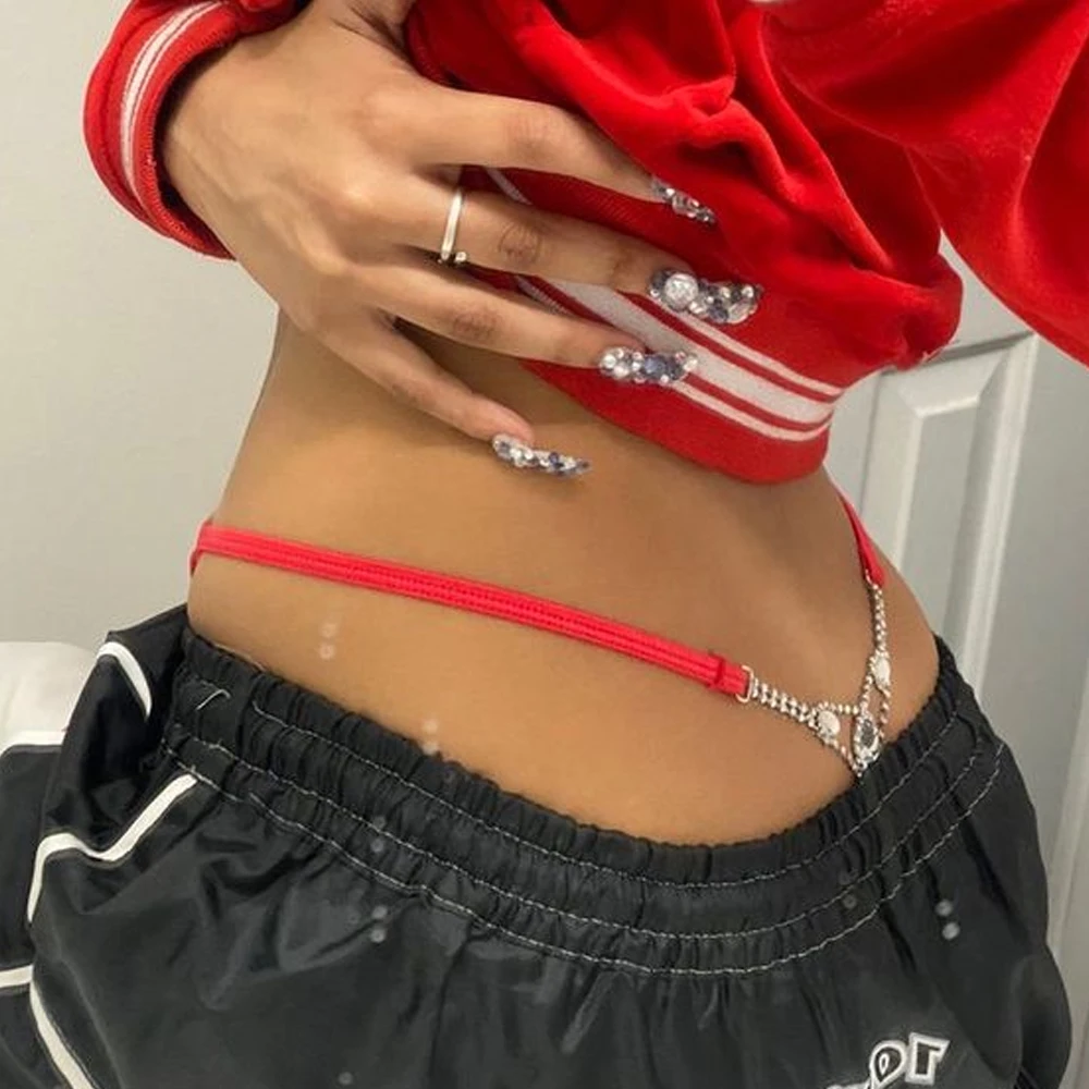 Sexy Round Rhinestone Thong Ad - огляд і ціна Body Jewelry Women