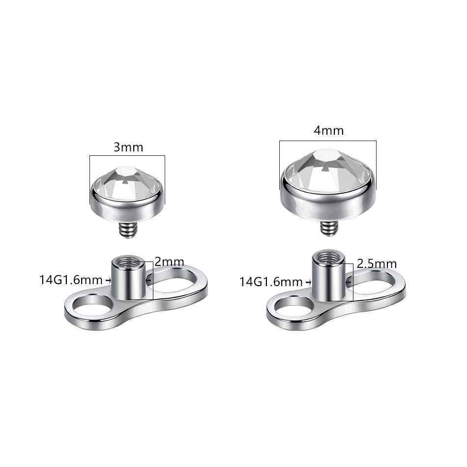1Pc/5Pcs Titanium Micro Dermal - огляд і ціна Dermal Anchor Top