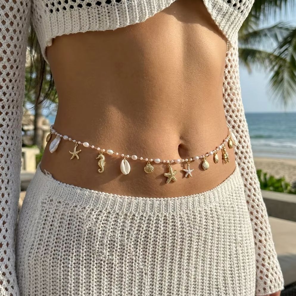 Bohemian Shell Conch Starfish  - огляд і ціна Body Jewelry Women