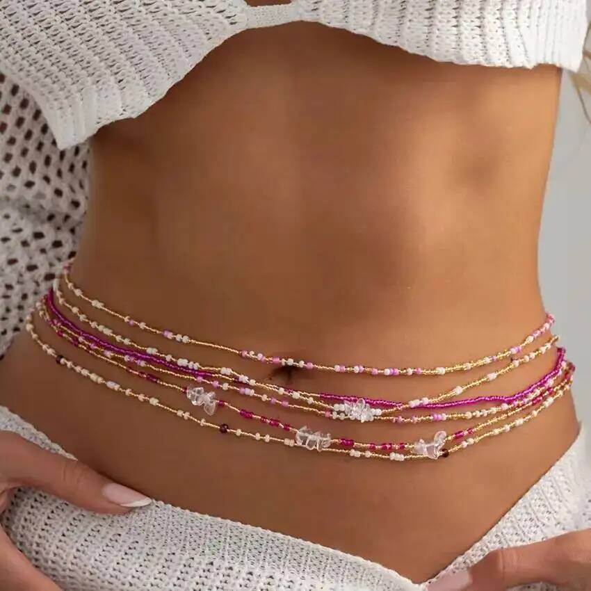 SHIXIN 6Pcs/Set Boho Colorful  - огляд і ціна Body Jewelry Women