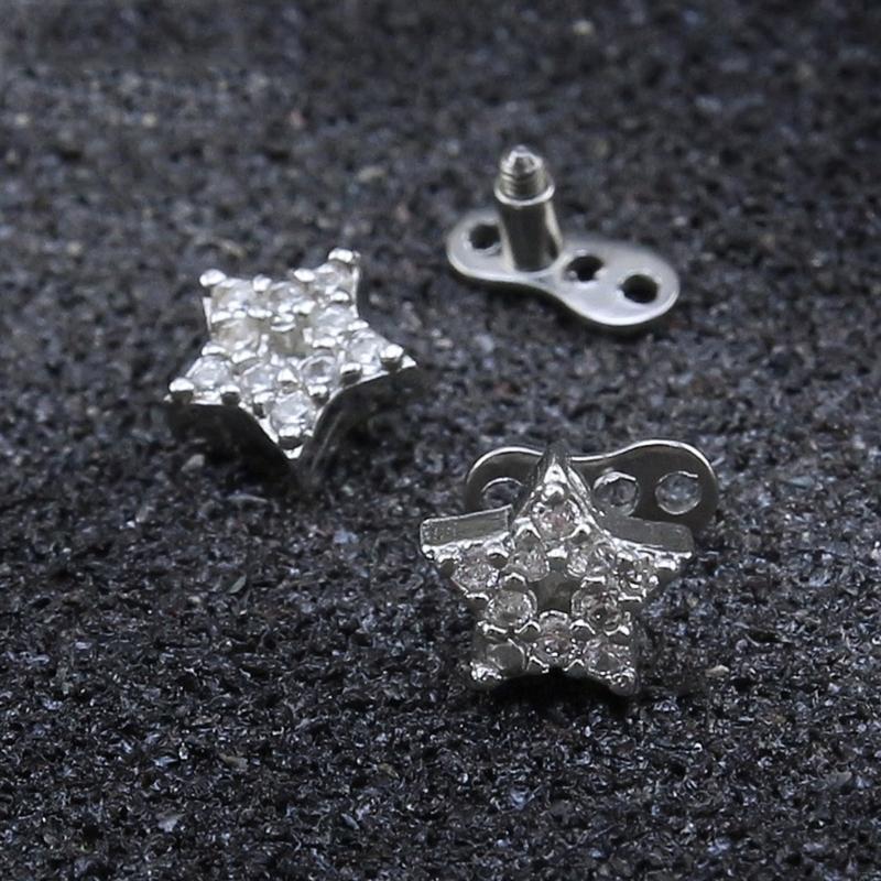  Sparkling Cubic Zirconia Derm - огляд і ціна Dermal Anchor Top