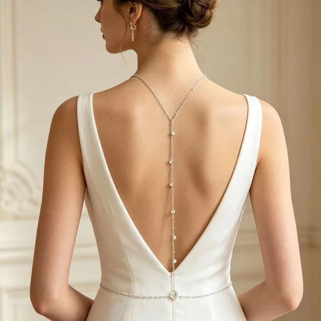 Back Body Chain Zircon Spine C - огляд і ціна Body Jewelry Necklace